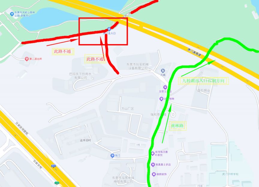 图片[4]-东莞大岭山森林公园虎门景区相关路段施工延长及绕行通告-莞事通