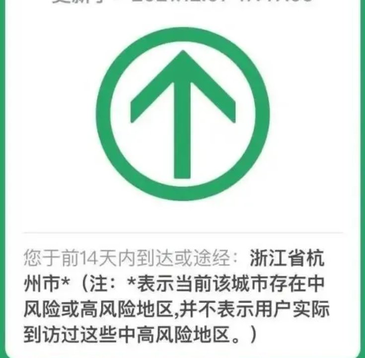 通行大数据行程卡带星号是什么意思?