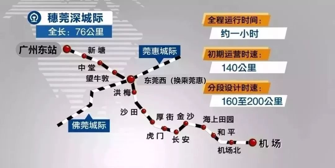 穗莞深城轨最新线路图一览