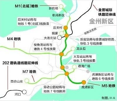 大連地鐵5號線最新動態選址規劃線路換乘