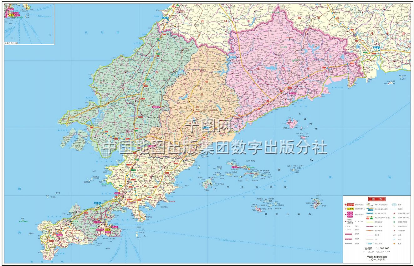 2020大连行政地图图片