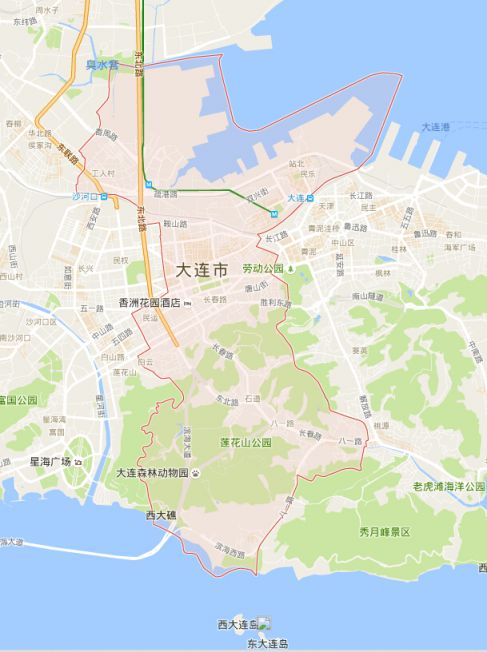 西岗区地图全图高清版 大连本地宝