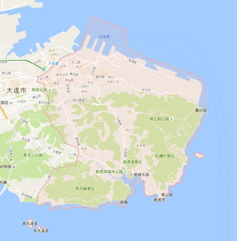 中山区地图全图高清版- 大连本地宝
