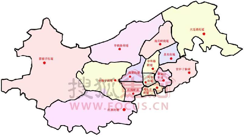 甘井子泡崖街道地图全图高清版