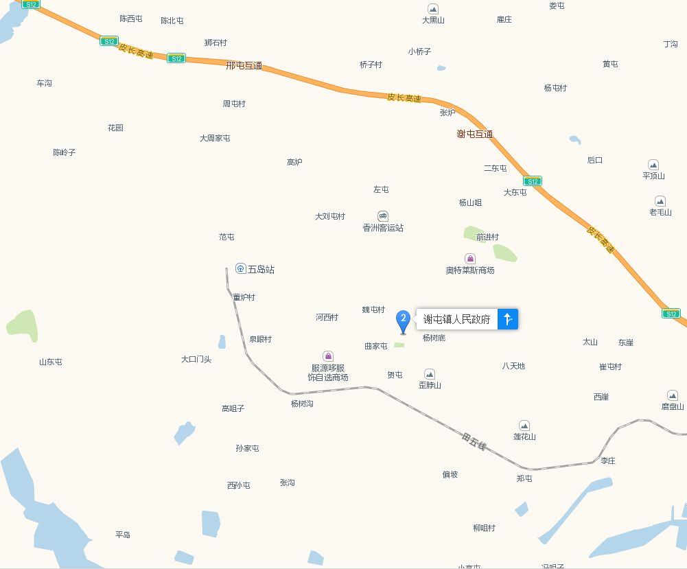 瓦房店市谢屯镇地图图片