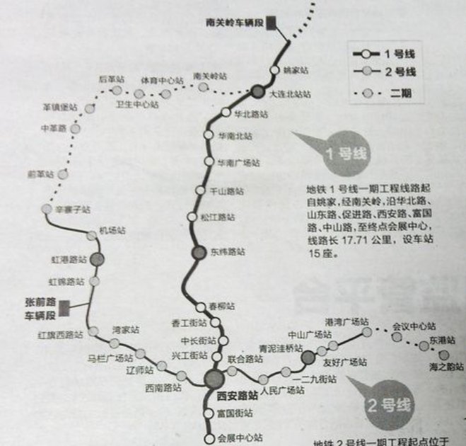 大连2号地铁线路明细图片