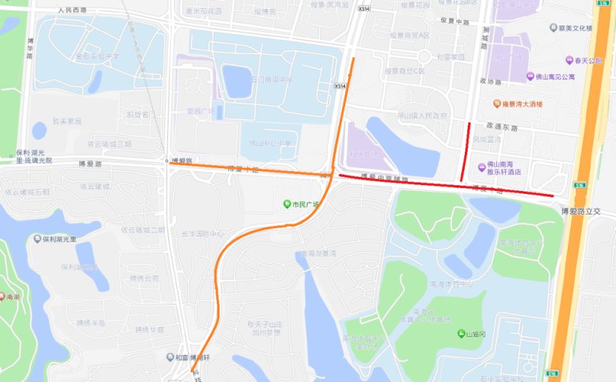 粤BA第四轮佛山主场南海体育中心周边交通管制