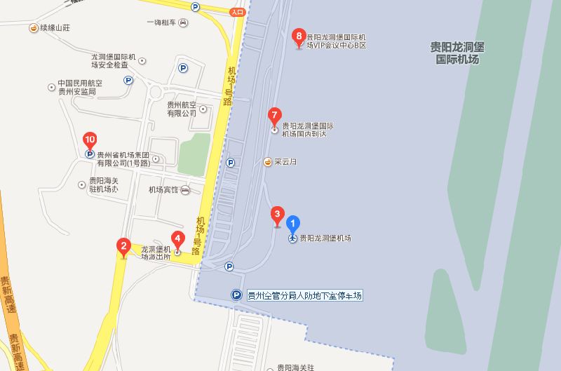 贵阳机场地图图片