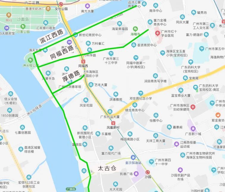 8月3日广州环岛路海珠涌大桥正式开通附路线图