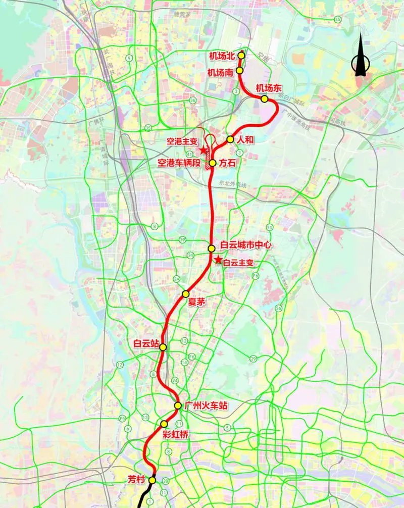广州地铁22号线北延线攻略站点线路图最新规划