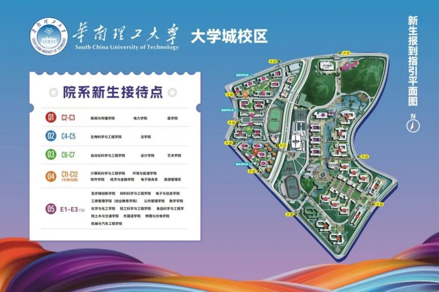 2025年华南理工大学新生报到指南(时间+材料+校园地图)