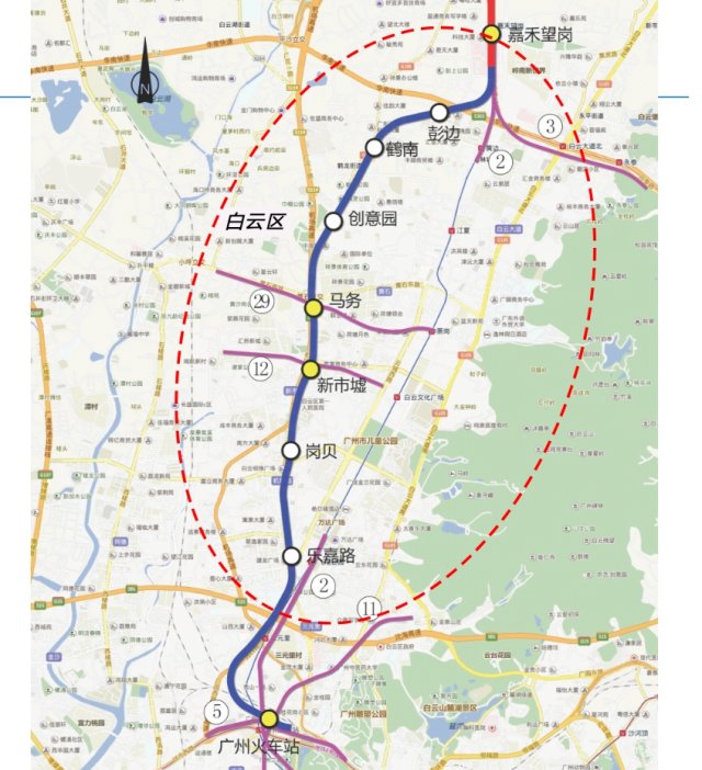 广州白云区地铁有多少个站?白云区在建地铁站点达38个