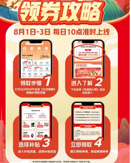 广州京东羊城加力购 消费新补贴活动领取攻略(时间+入口+流程)