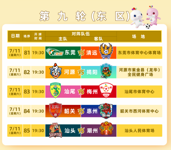 粤超2026赛程表（常规赛＋淘汰赛＋决赛）
