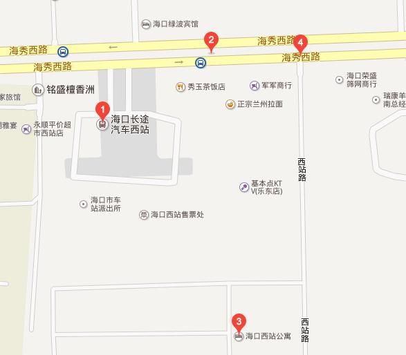 海口西站地图
