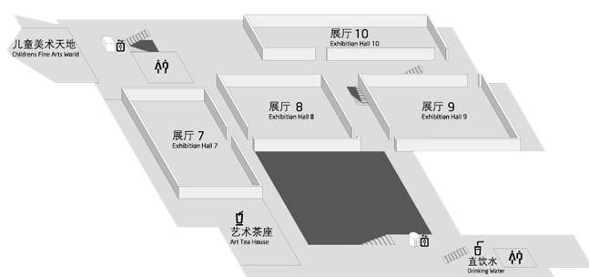 浙江美术馆楼层分布图(附展厅位置)