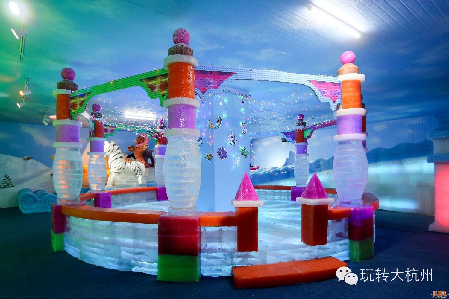 杭州极地海洋公园冰雕展
