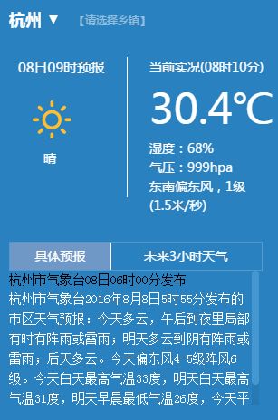 今天杭州天氣預報(每天更新)