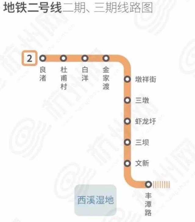 杭州地铁二号线线路图片