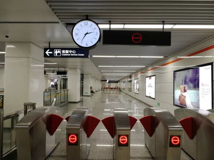 杭州地铁2号线丰潭路站内景图出入口接驳公交
