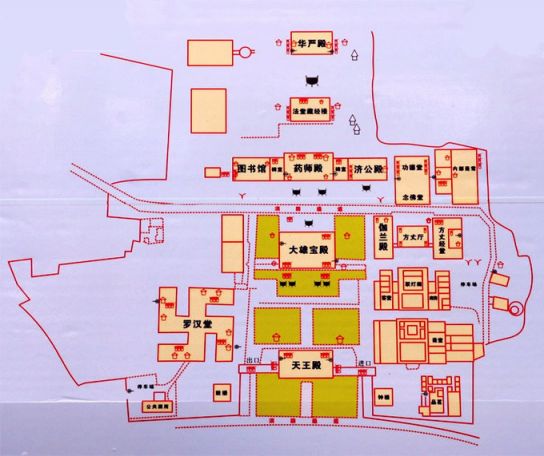 飞来峰景区地图图片