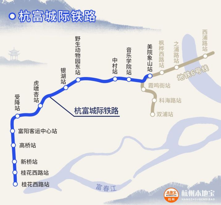 杭州6号线线路图片