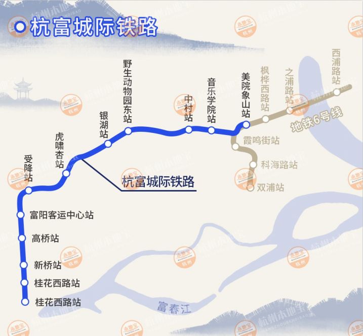 杭州6号线地铁什么时候通车(开通时间 站点名称 线路图)