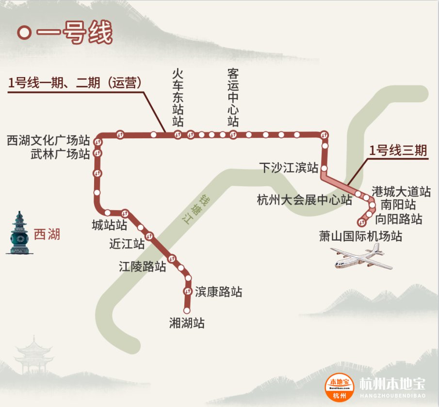 杭州有地铁到萧山机场吗?