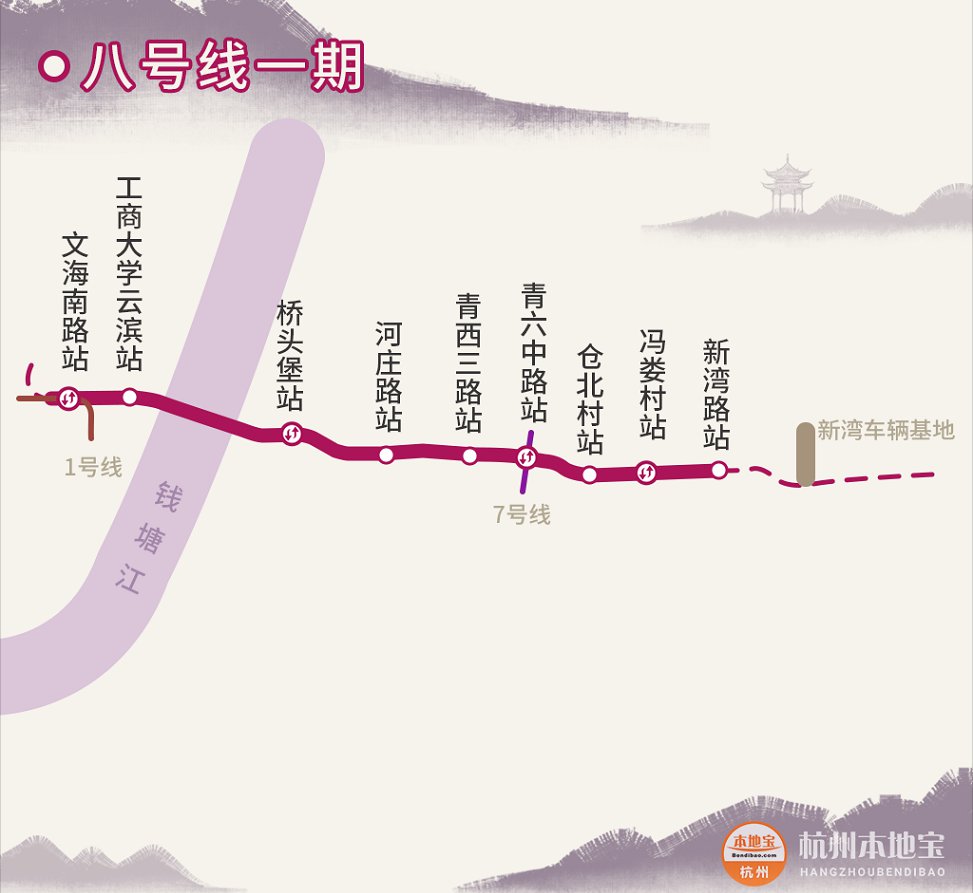 杭州地铁9号线一期通车时间:一期北段于2021年9月17日15:00开通,一期