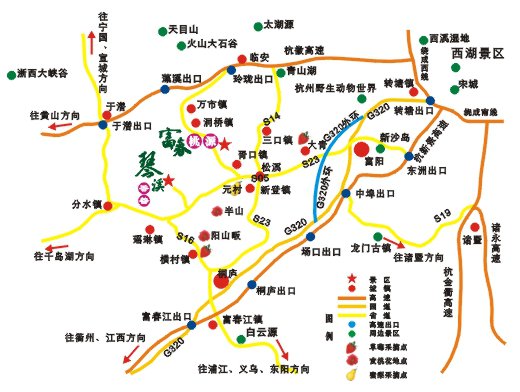 富春桃源风景区地图图片
