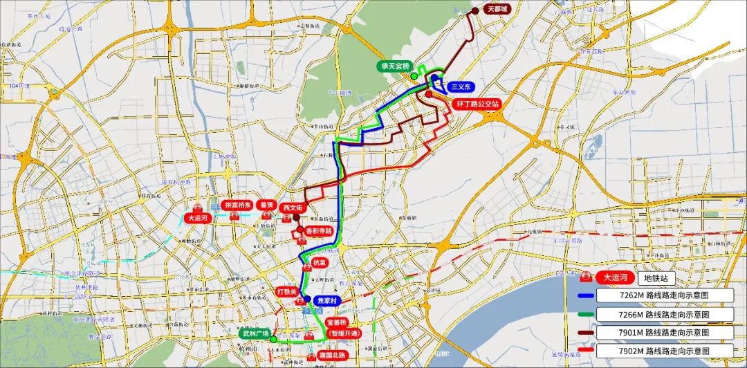 針對大城北區域長途距離的換乘,杭州公交將充分利用大城北豐富的