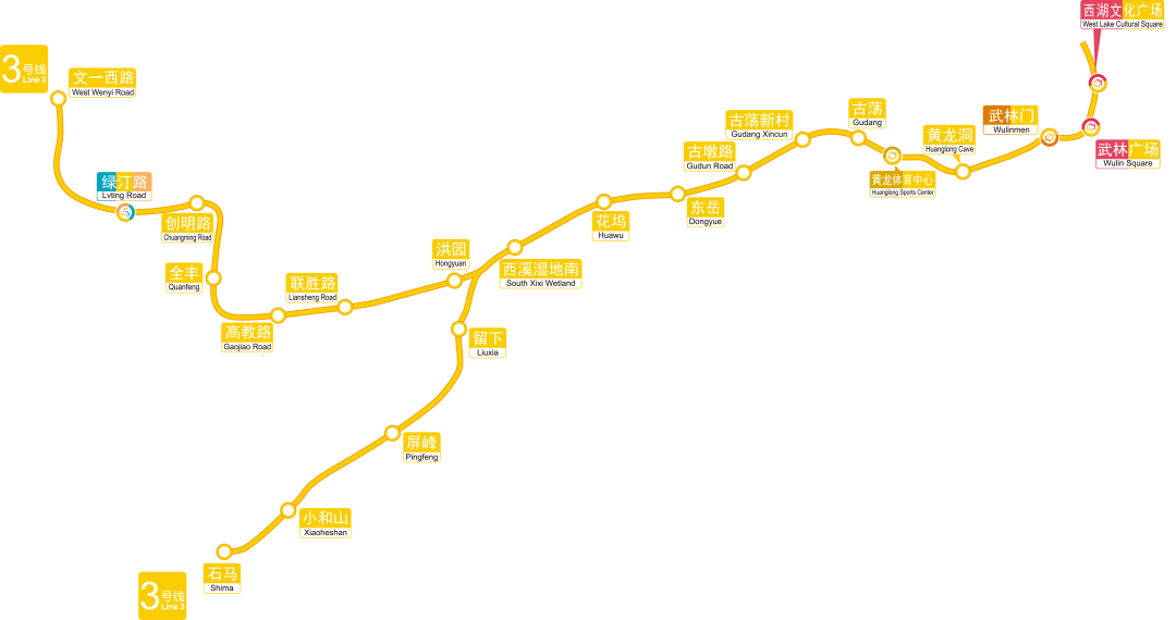 2022杭州地铁3号线后通段开通线路图最新消息一览