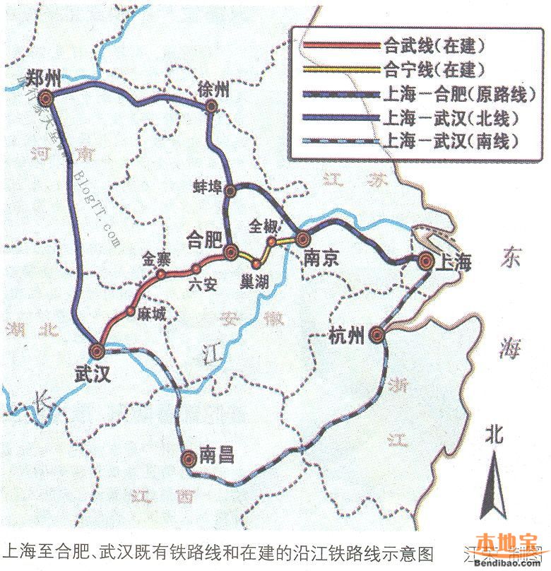 沿江铁路线路图图片