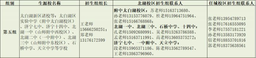 2026济宁市第一中学中考招生咨询热线