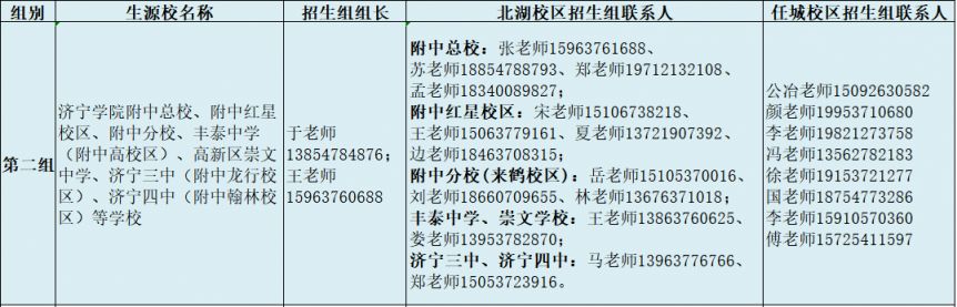 2026济宁市第一中学中考招生咨询热线