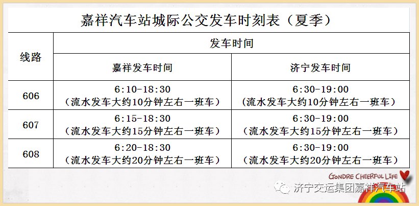 嘉祥縣城際城鄉城區公交車線路,站點,時刻表c608嘉祥(南)—濟寧最晚