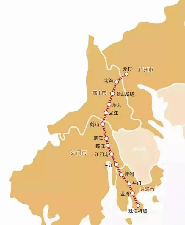 广珠城轨地图图片