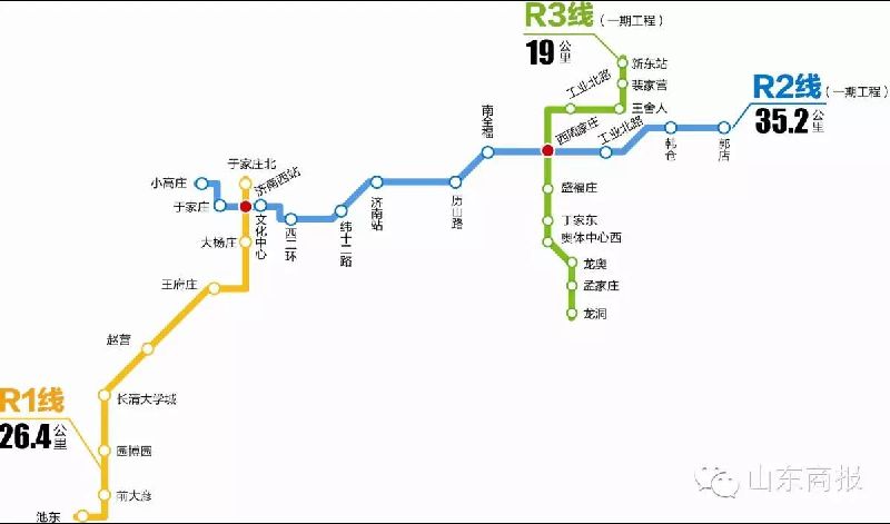 济南地铁2号线线路图片