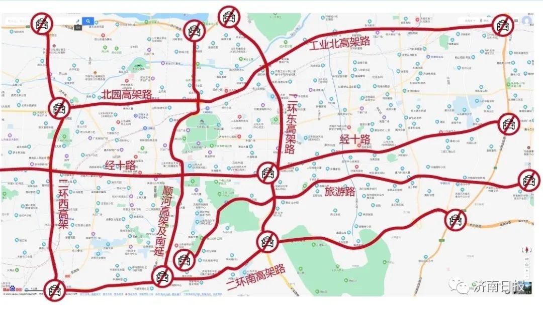 户县限行区域地图2020图片