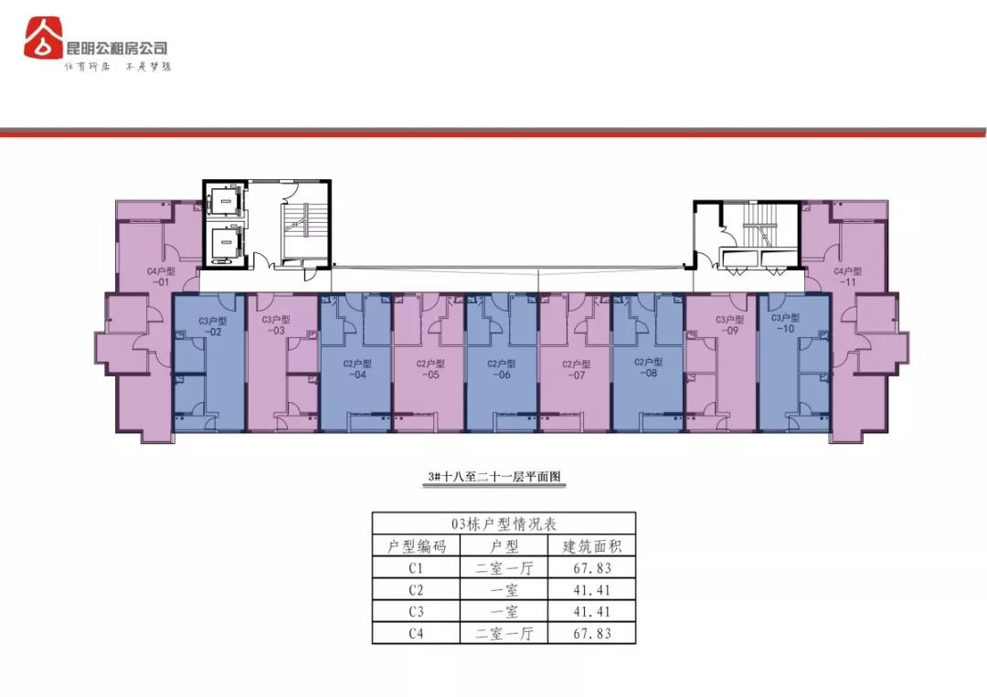 昆明銘惠園公租房2020年戶型