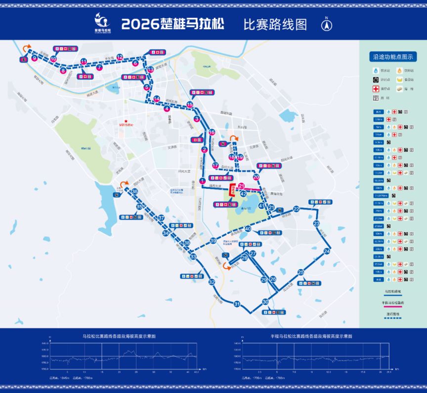 【本地资讯】2026年楚雄马拉松比赛路线图+线路