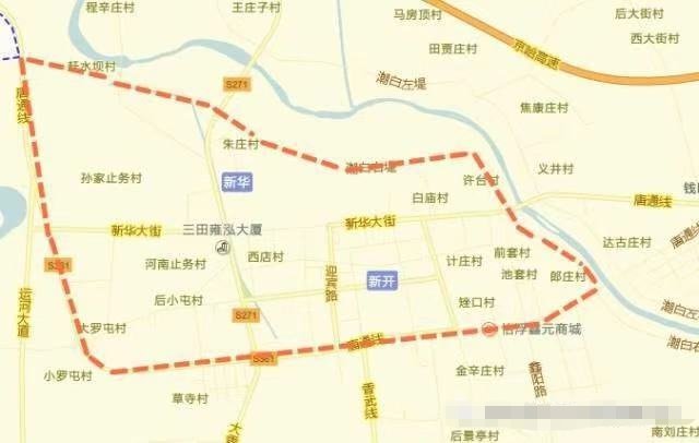 香河限行区域图图片