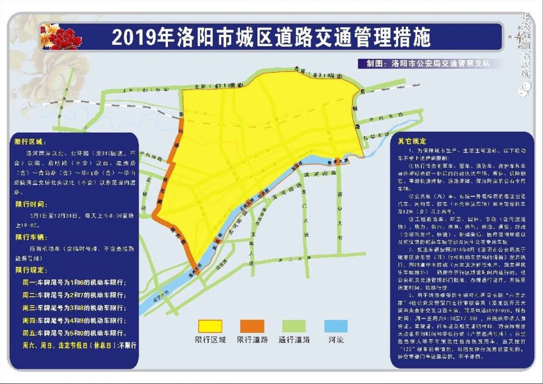 洛阳限行区域图片