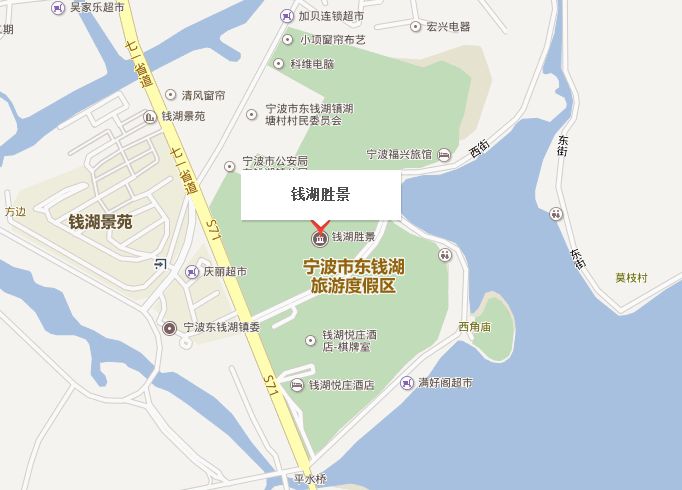 东钱湖旅游地图图片