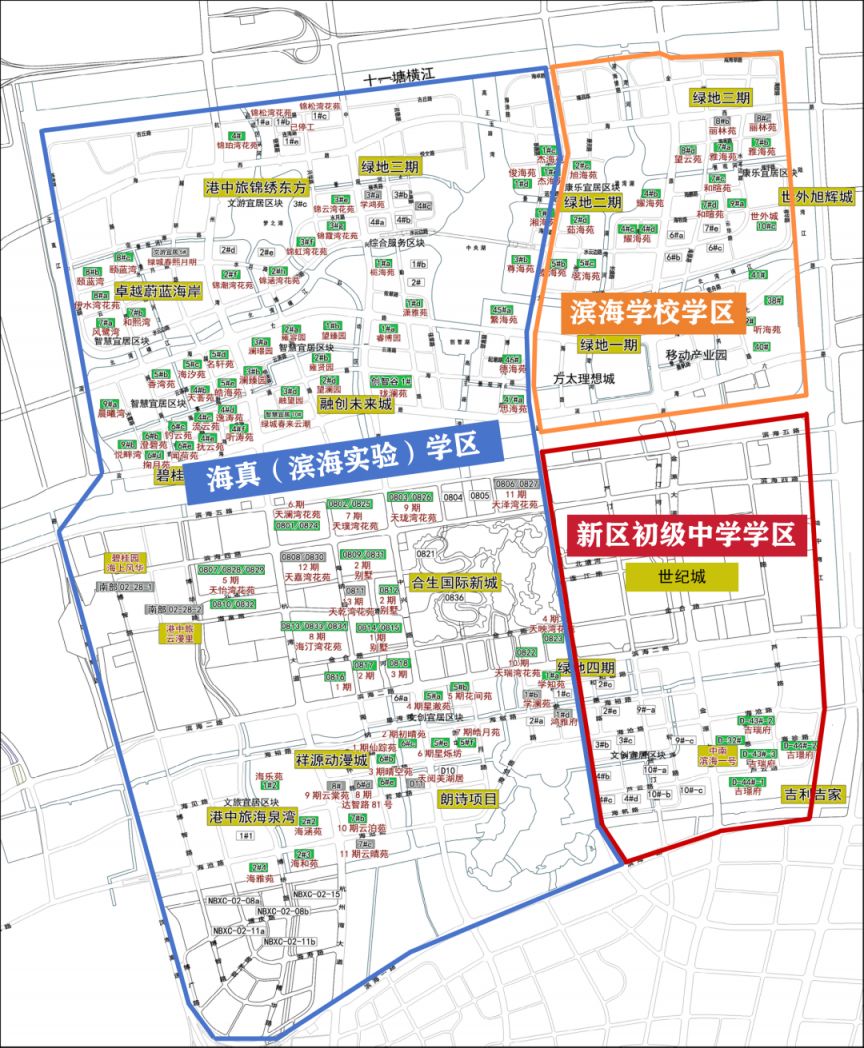 【本地资讯】2026年宁波前湾新区初中学区划分（范围+学区图）