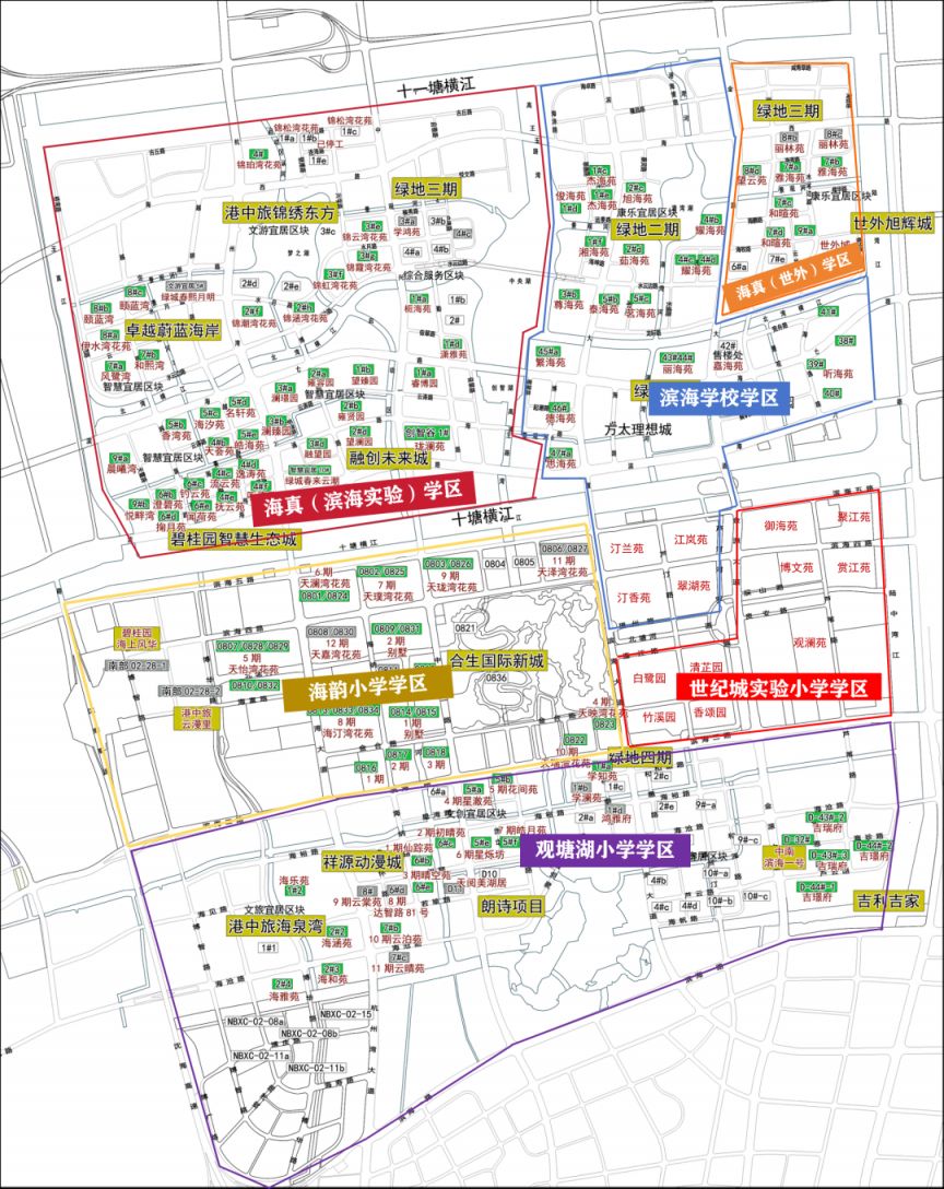 【本地资讯】2026宁波前湾新区小学学区划分范围+学区划分图