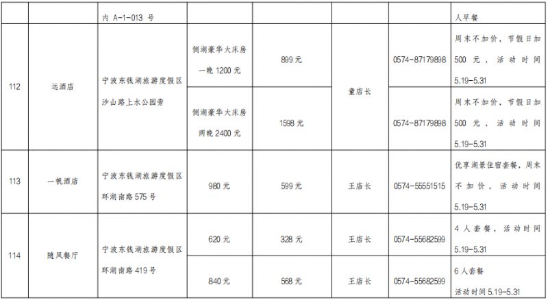 【本地资讯】2026年5.19中国旅游日宁波惠民活动表