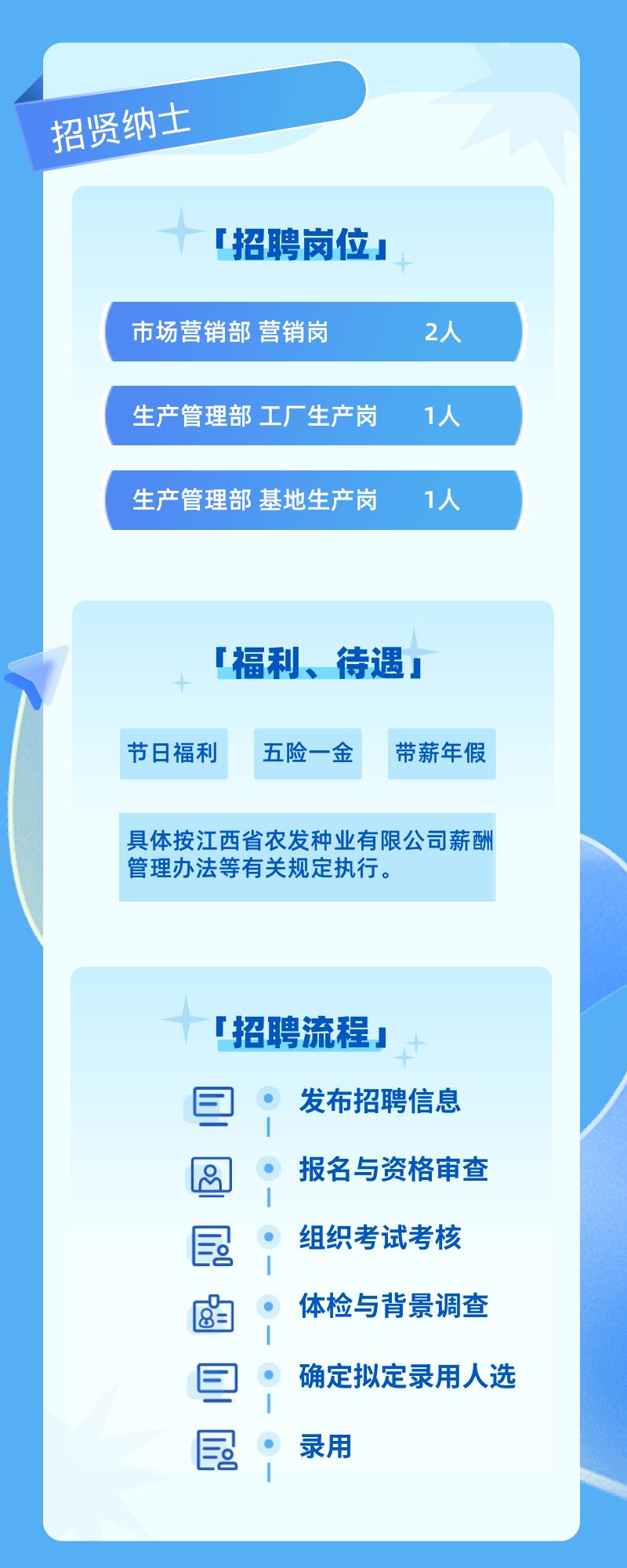 江西省农发种业有限公司2026年度面向社会公开招聘公告