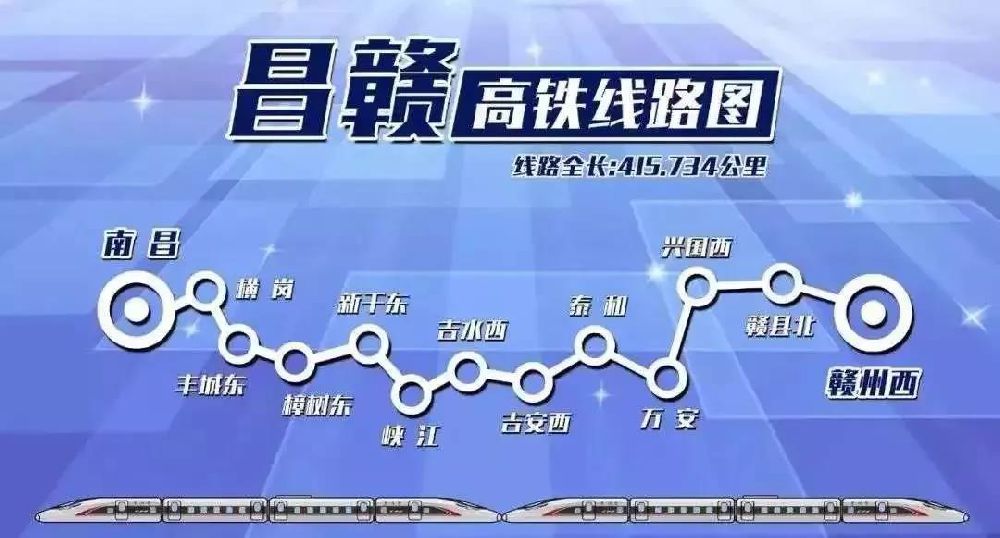 昌赣高铁线路图及站点图片