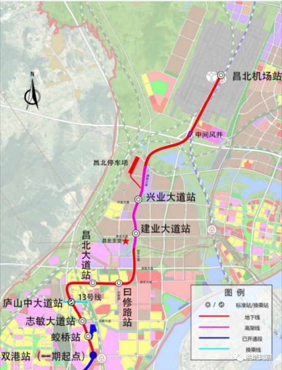 南昌地铁1号线北延线施工开始及结束时间